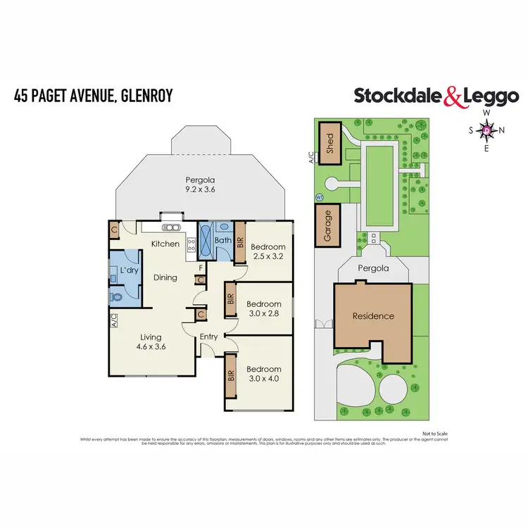 Floorplan of Homely house listing, 45 Paget Avenue, Glenroy VIC 3046