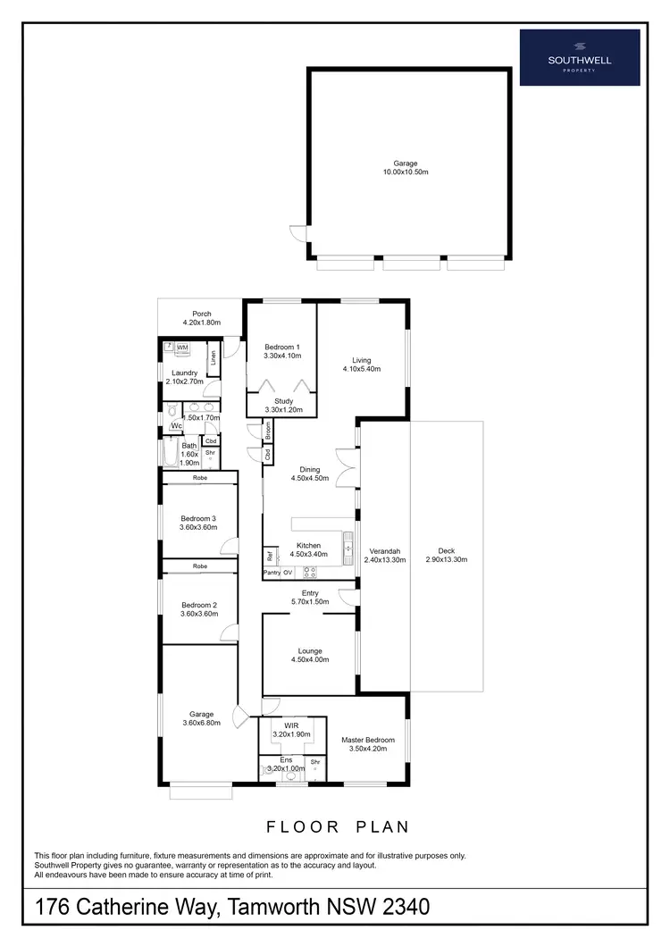 Floorplan of Homely house listing, 176 Catherine Way, Tamworth NSW 2340