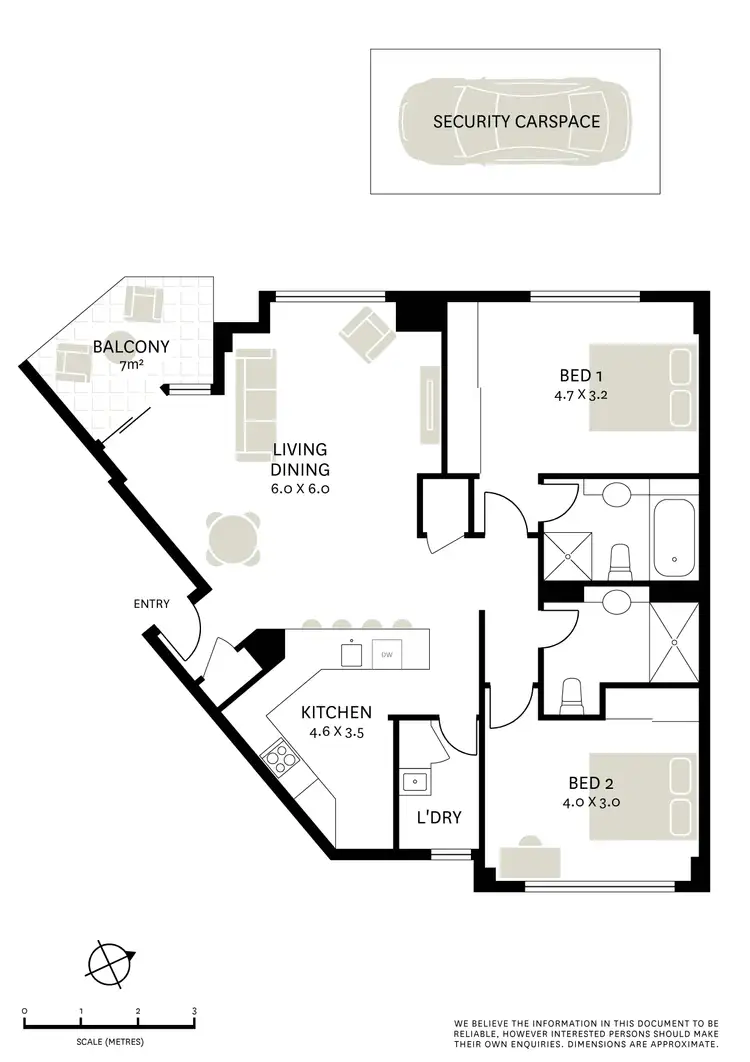 Floorplan of Homely apartment listing, 9/1 Rosebery Place, Balmain NSW 2041
