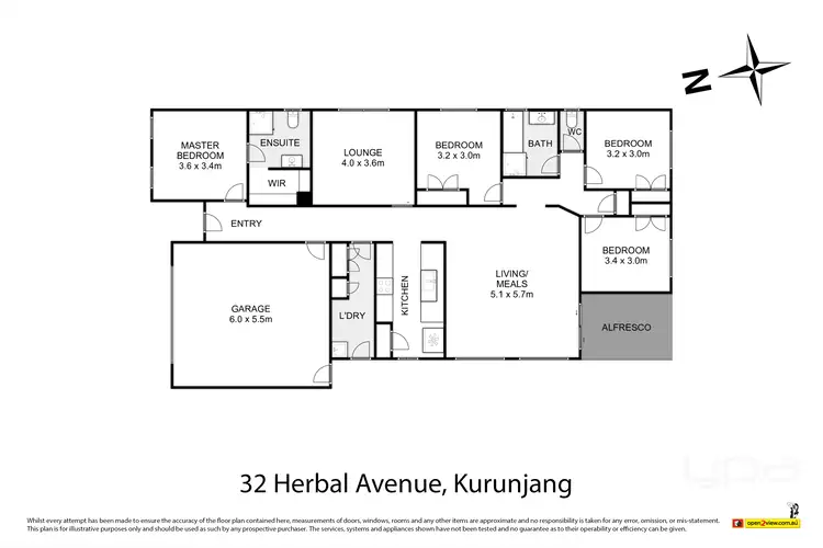 Floorplan of Homely house listing, 32 Herbal Avenue, Kurunjang VIC 3337