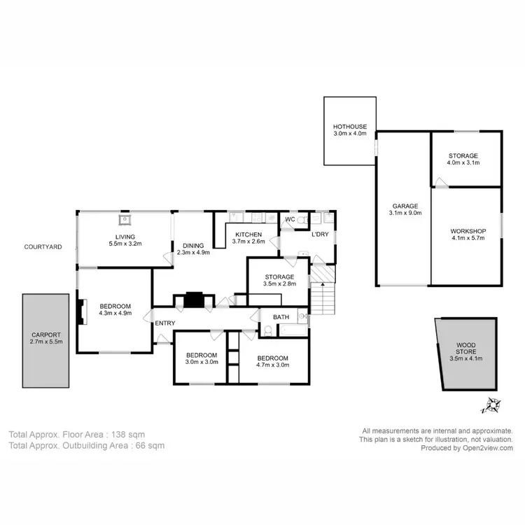 Floorplan of Homely house listing, 8 Rectory Street, Swansea TAS 7190