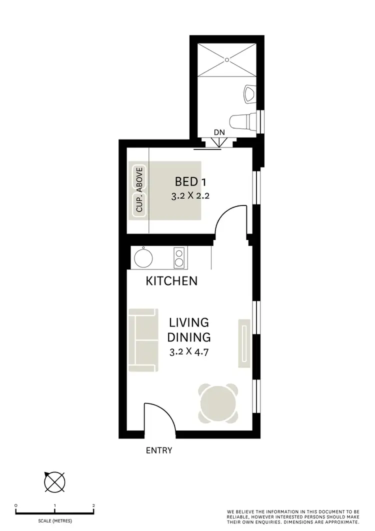 Floorplan of Homely apartment listing, 10/587-589 Riley Street, Surry Hills NSW 2010