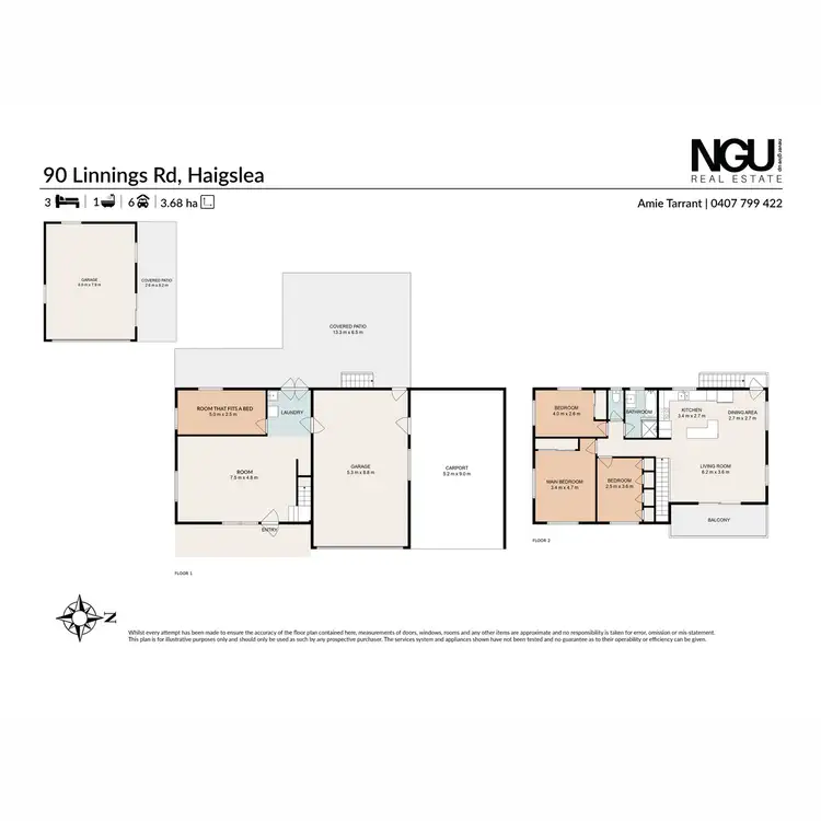Floorplan of Homely rural property listing, 90-100 Linnings Road, Haigslea QLD 4306
