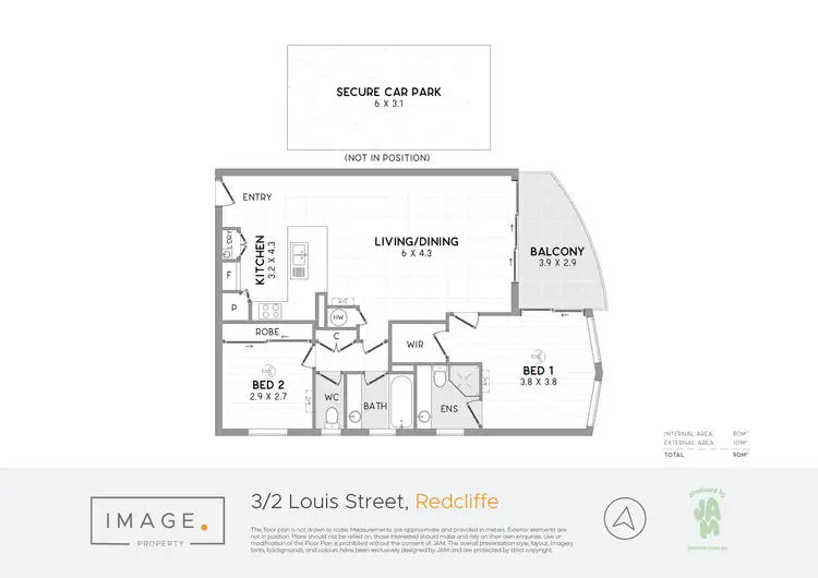 Floorplan of Homely apartment listing, 3/2 Louis Street, Redcliffe QLD 4020