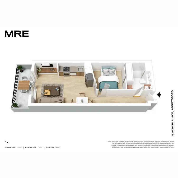 Floorplan of Homely apartment listing, 710/6 Acacia Place, Abbotsford VIC 3067