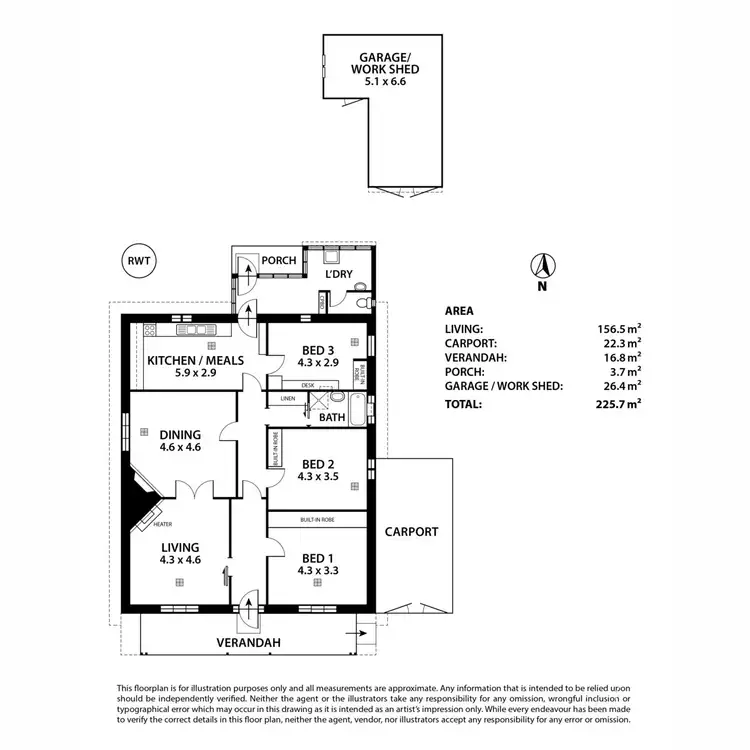 Floorplan of Homely house listing, 38 College Avenue, Prospect SA 5082