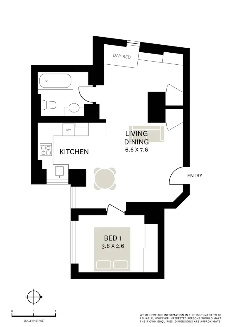 Floorplan of Homely apartment listing, 104/221-223 Darlinghurst Road, Darlinghurst NSW 2010