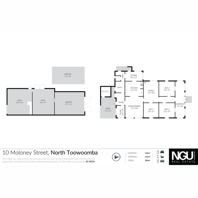 Floorplan of Homely house listing, 10 Moloney Street, North Toowoomba QLD 4350