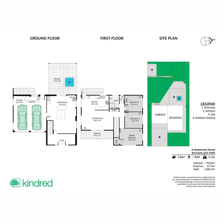 Floorplan of Homely house listing, 9 Heatherlea Street, Brendale QLD 4500