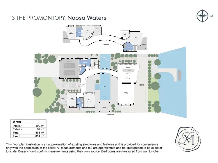 Floorplan of Homely house listing, 13 The Promontory, Noosa Waters QLD 4566