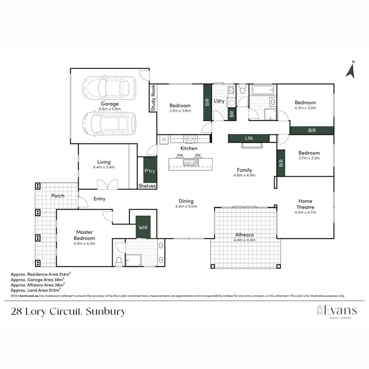 Floorplan of Homely house listing, 28 Lory Circuit, Sunbury VIC 3429