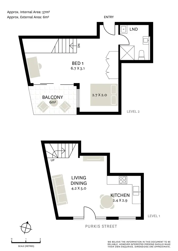 Floorplan of Homely apartment listing, 1/6-10 Purkis Street, Camperdown NSW 2050