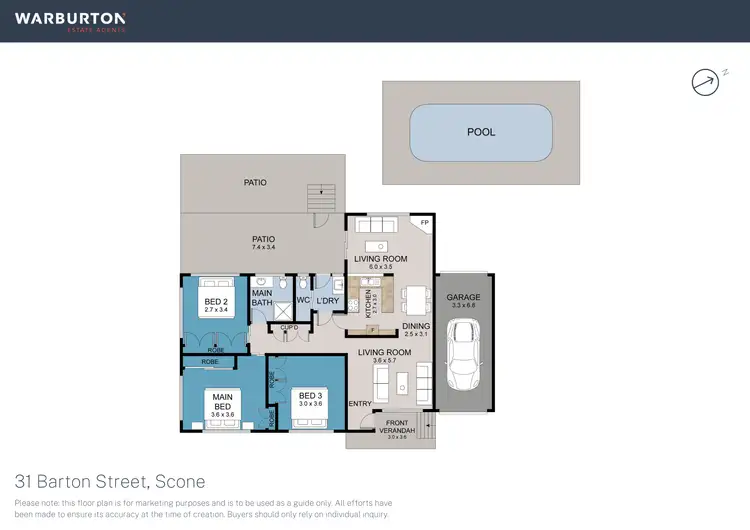 Floorplan of Homely house listing, 31 Barton Street, Scone NSW 2337