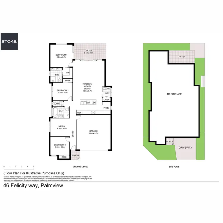 Floorplan of Homely house listing, 46 Felicity Way, Palmview QLD 4553