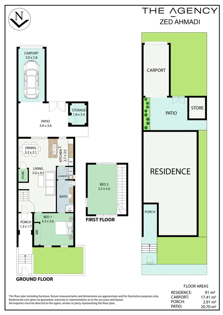 Floorplan of Homely house listing, 4 Orenco Bend, Clarkson WA 6030