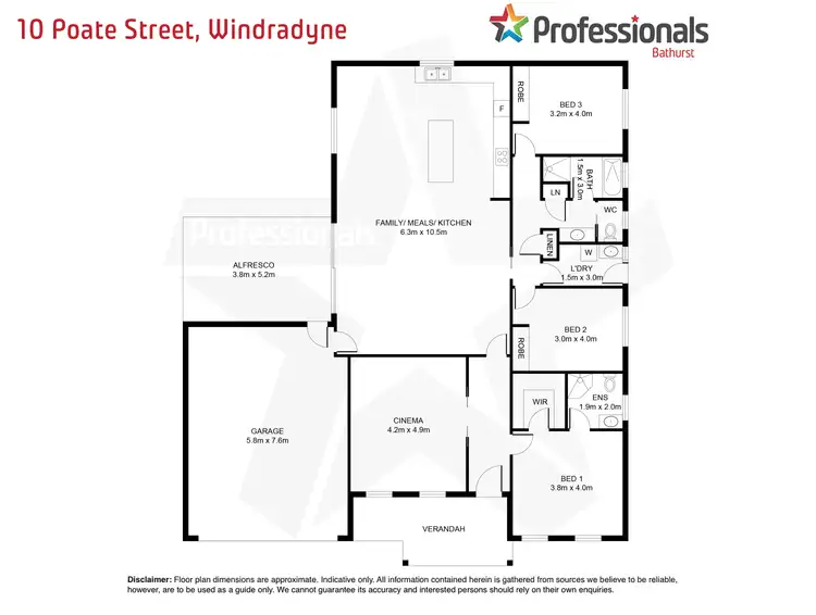 Floorplan of Homely house listing, 10 Poate Street, Windradyne NSW 2795
