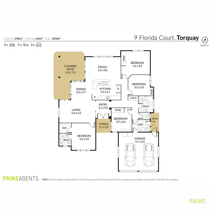 Floorplan of Homely house listing, 9 Florida Court, Torquay QLD 4655