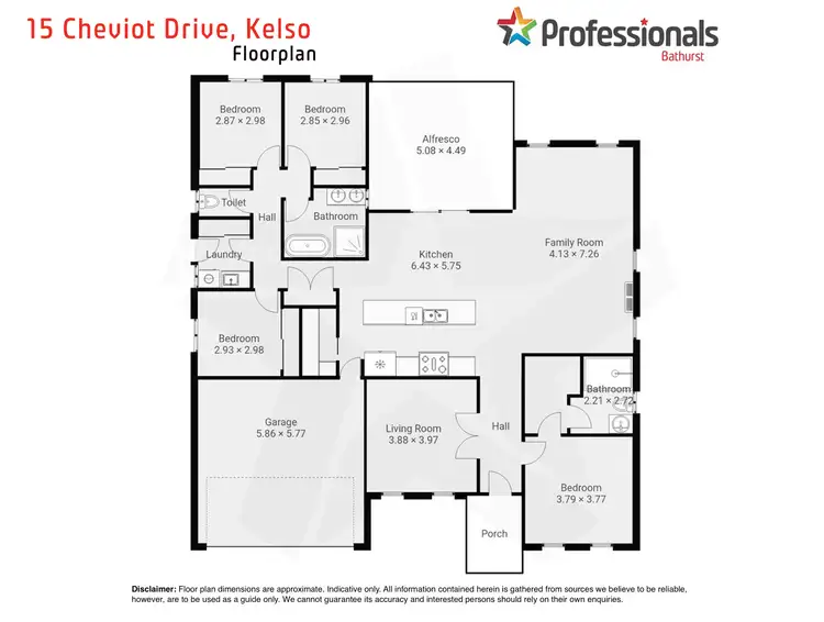 Floorplan of Homely house listing, 15 Cheviot Drive, Kelso NSW 2795