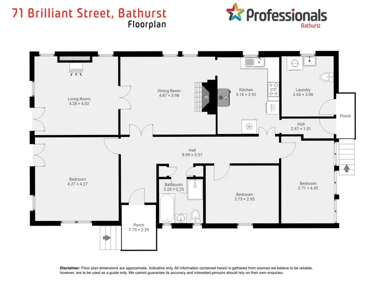 Floorplan of Homely house listing, 71 Brilliant Street, Bathurst NSW 2795