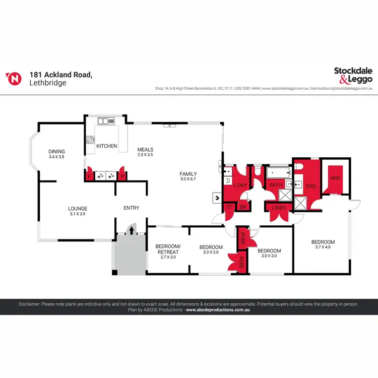 Floorplan of Homely house listing, 181 Ackland Road, Lethbridge VIC 3332