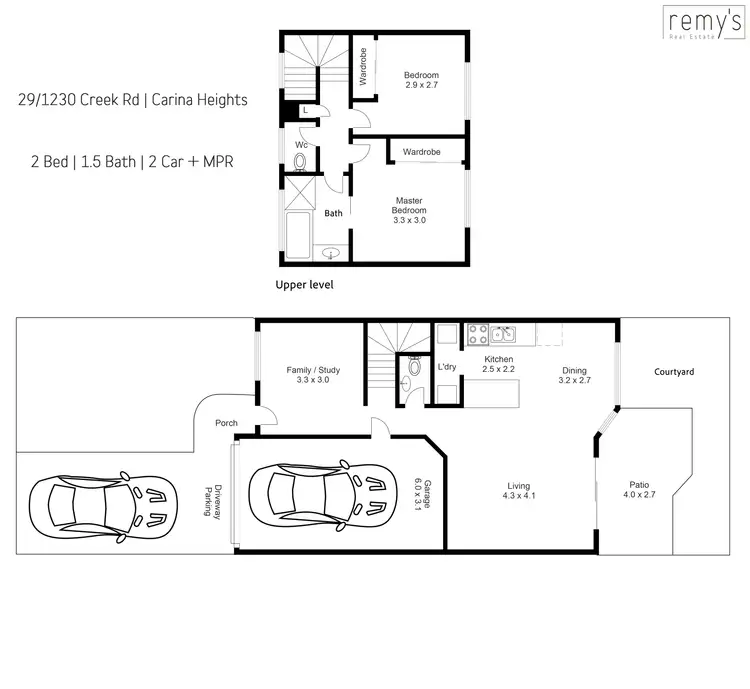 Floorplan of Homely townhouse listing, 29/1230 Creek Road, Carina Heights QLD 4152