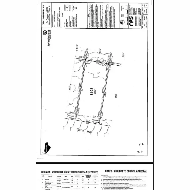 Floorplan of Homely land listing, LOT 8108, 78 Capilano Way, Spring Mountain QLD 4300
