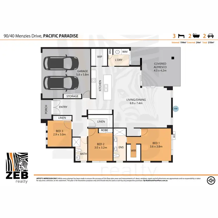 Floorplan of Homely house listing, 90/40 Menzies Drive, Pacific Paradise QLD 4564