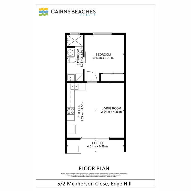 Floorplan of Homely unit listing, 5/2 McPherson Close, Edge Hill QLD 4870