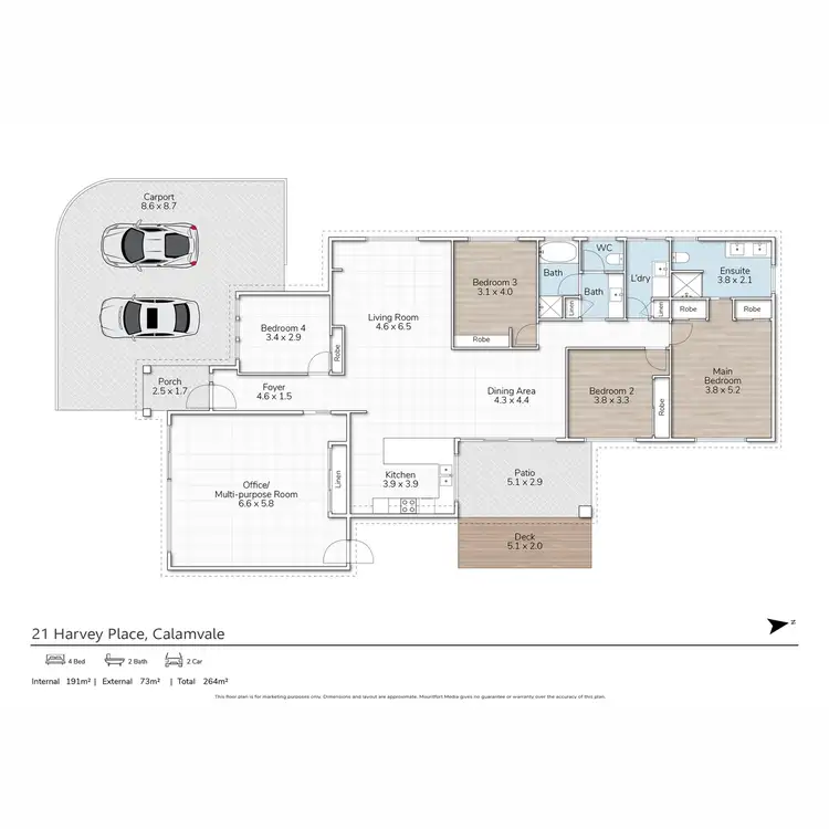 Floorplan of Homely house listing, 21 Harvey Place, Calamvale QLD 4116