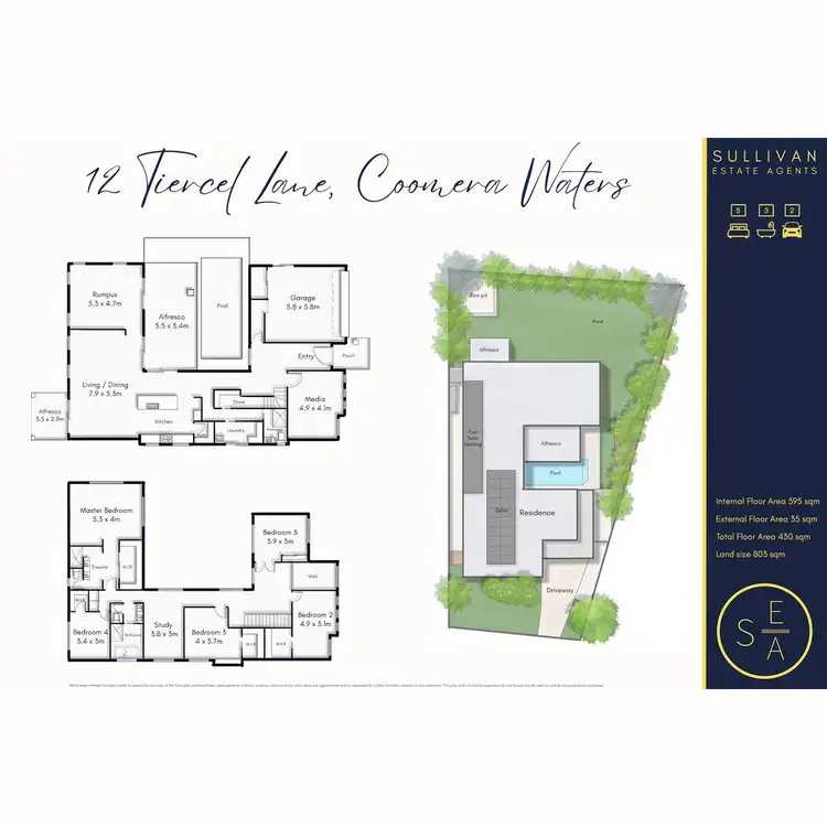Floorplan of Homely house listing, 12 Tiercel Lane, Coomera Waters QLD 4209