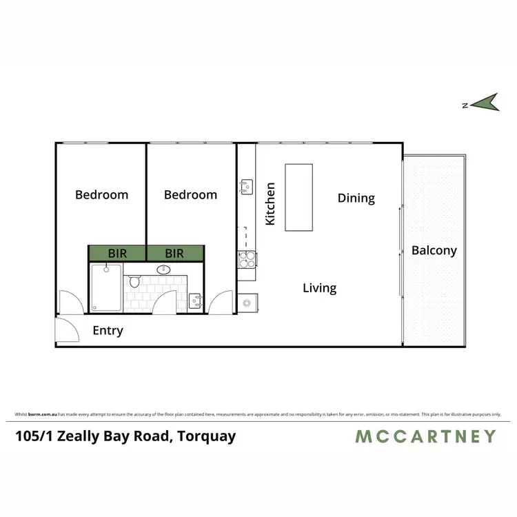 Floorplan of Homely apartment listing, 105/1 Zeally Bay Road, Torquay VIC 3228