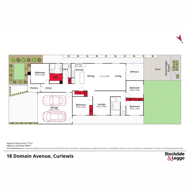 Floorplan of Homely house listing, 18 Domain Avenue, Curlewis VIC 3222