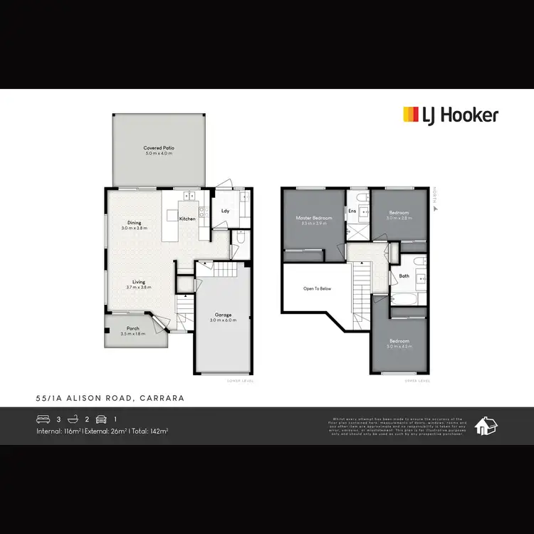 Floorplan of Homely townhouse listing, 55/1A Alison Road, Carrara QLD 4211