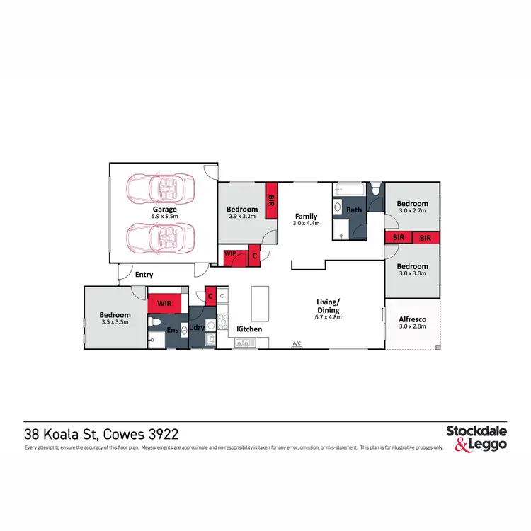 Floorplan of Homely house listing, 38 Koala Street, Cowes VIC 3922