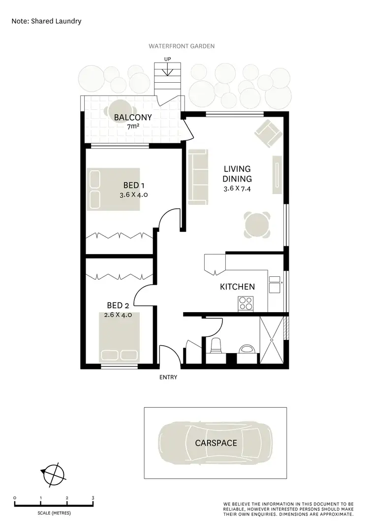 Floorplan of Homely apartment listing, 1/3 Gallimore Avenue, Balmain East NSW 2041