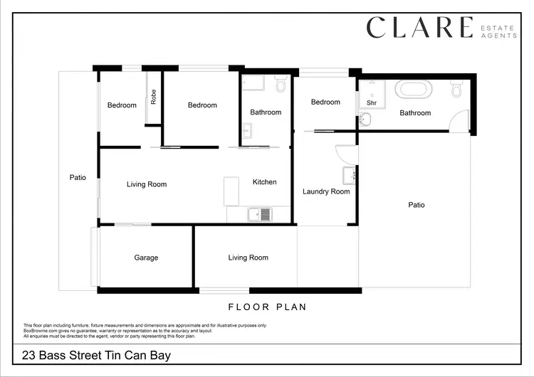 Floorplan of Homely house listing, 23 Bass Street, Tin Can Bay QLD 4580