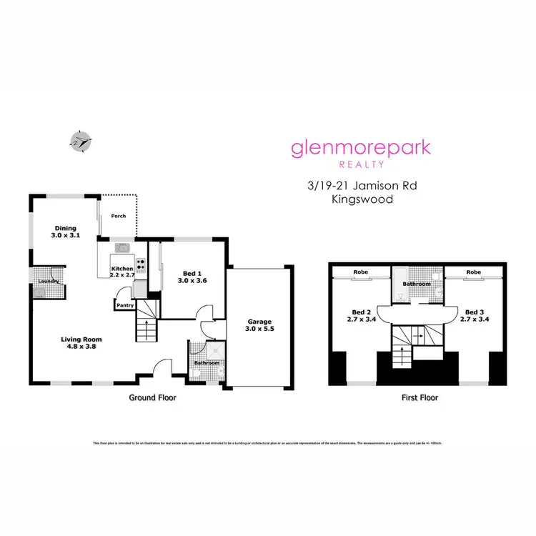 Floorplan of Homely townhouse listing, 3/19-21 Jamison Road, Kingswood NSW 2747