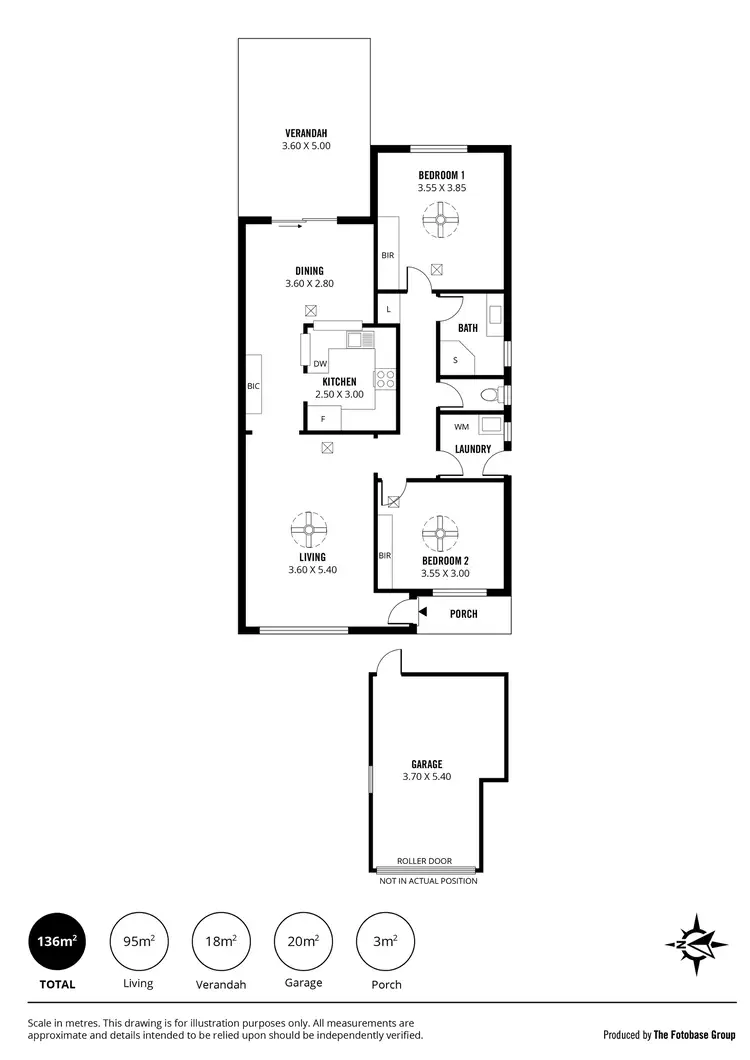 Floorplan of Homely unit listing, 2/1 Moorea Court, West Lakes SA 5021