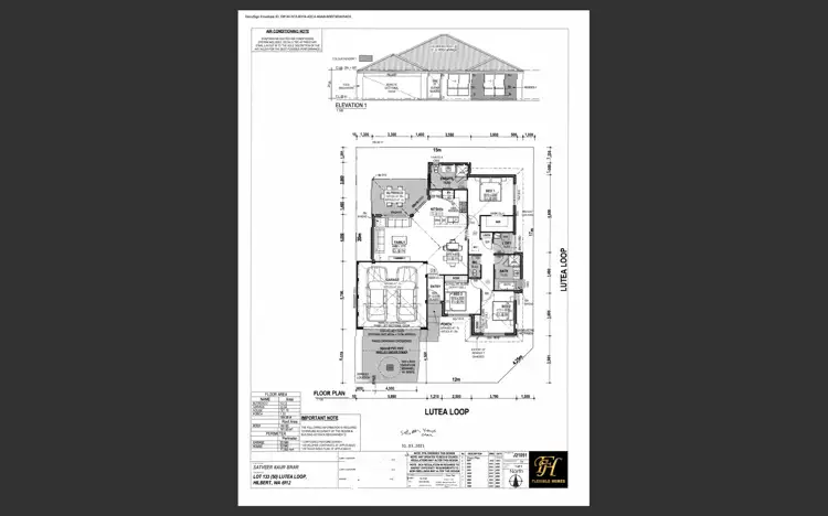 Floorplan of Homely house listing, 50 Lutea Loop, Hilbert WA 6112