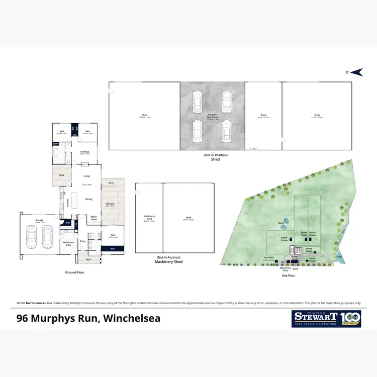 Floorplan of Homely rural property listing, 96 Murphys Run, Winchelsea VIC 3241