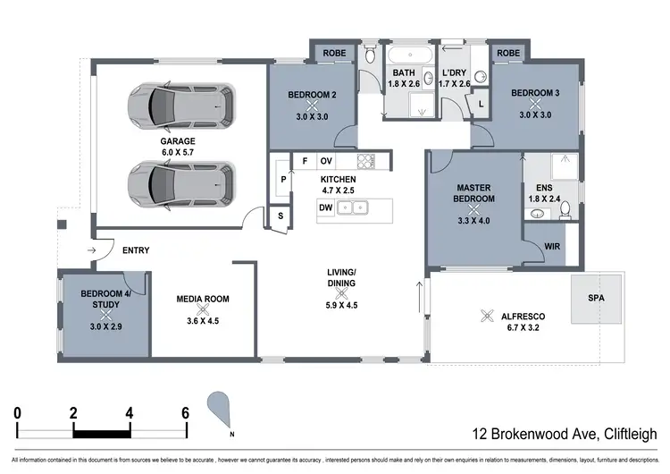 Floorplan of Homely house listing, 12 Brokenwood Avenue, Cliftleigh NSW 2321