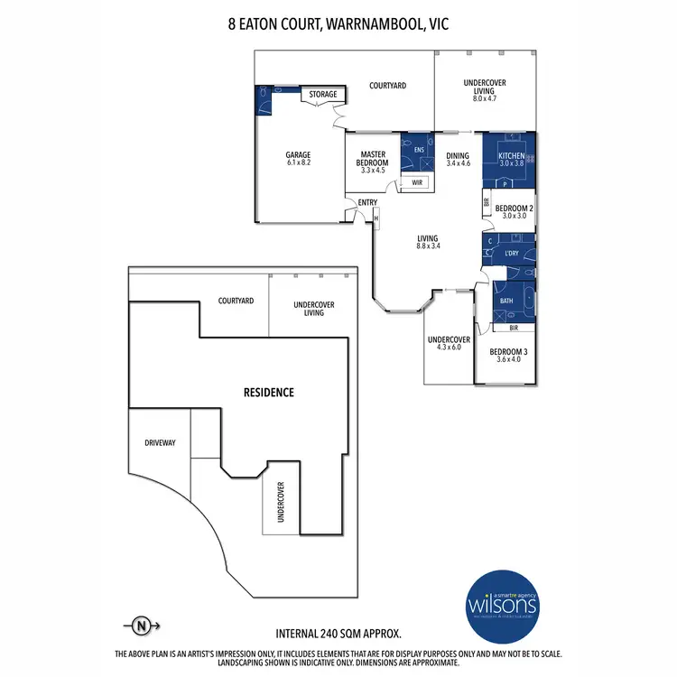 Floorplan of Homely house listing, 8 Eaton Court, Warrnambool VIC 3280