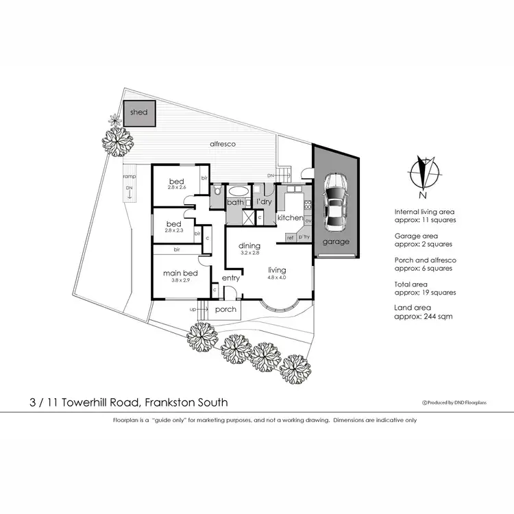 Floorplan of Homely unit listing, 3/11 Towerhill Road, Frankston South VIC 3199