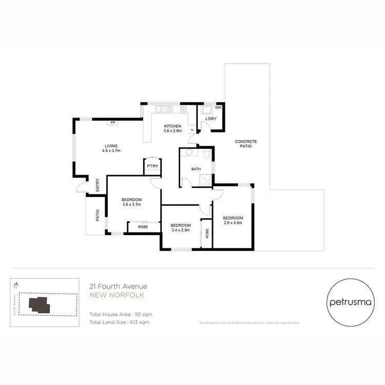 Floorplan of Homely house listing, 21 Fourth Avenue, New Norfolk TAS 7140