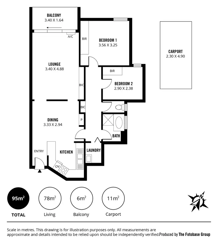 Floorplan of Homely unit listing, 20/281 Henley Beach Road, Brooklyn Park SA 5032