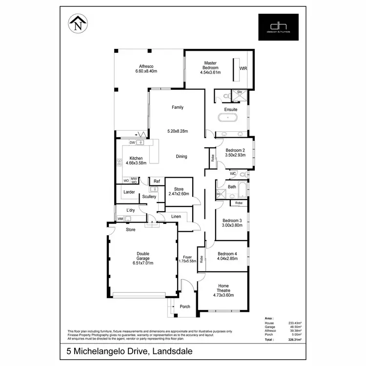 Floorplan of Homely house listing, 5 Michelangelo Drive, Landsdale WA 6065