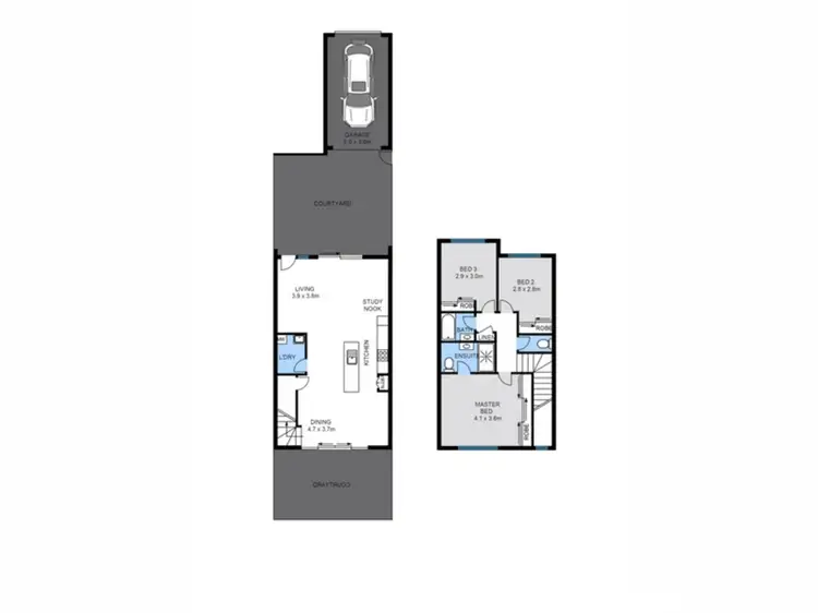 Floorplan of Homely townhouse listing, 2/1 Bowen Street, Mango Hill QLD 4509