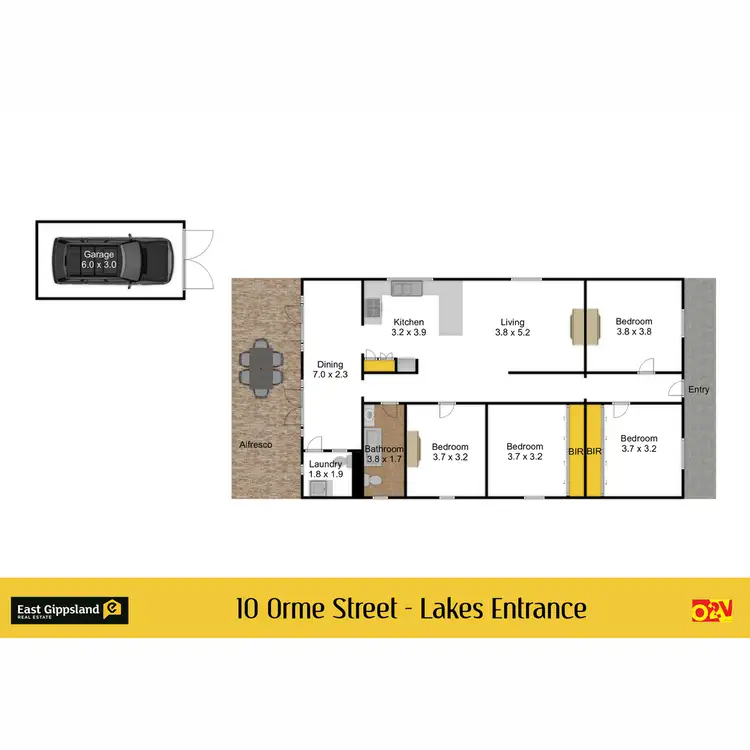 Floorplan of Homely house listing, 10 Orme Street, Lakes Entrance VIC 3909