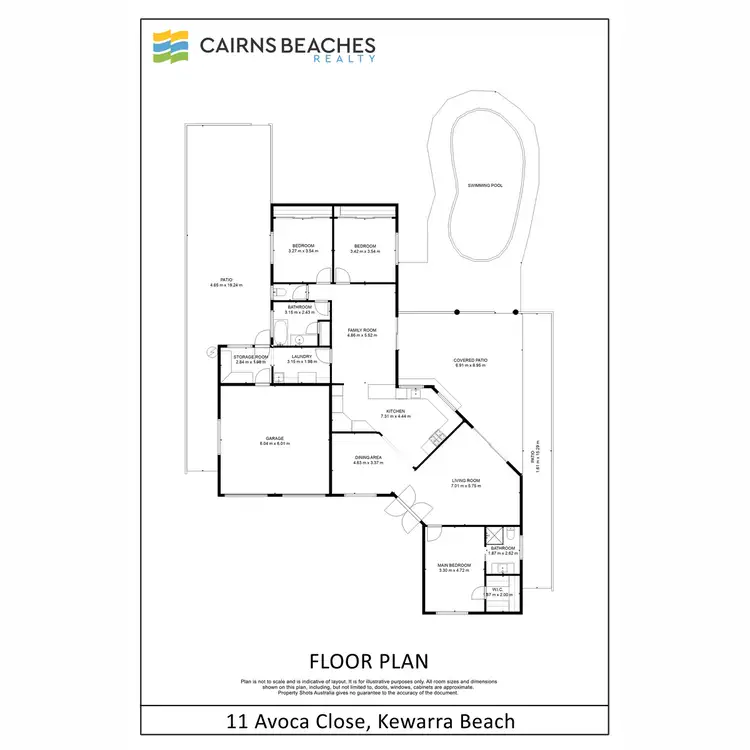 Floorplan of Homely house listing, 11 Avoca Close, Kewarra Beach QLD 4879
