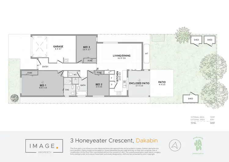 Floorplan of Homely house listing, 3 Honeyeater Crescent, Dakabin QLD 4503